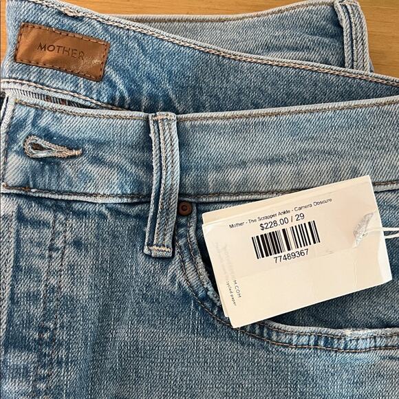 MOTHER Denim The Scrapper Ankle Camera Obscura Size 29 - Picture 13 of 13